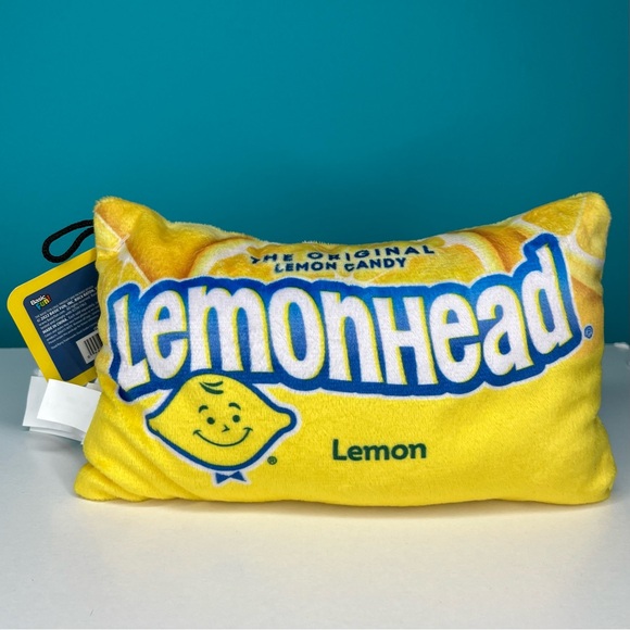 Snacks On Snacks Lemonhead Candy Bag Plush Lemon Head Toy 7” New - Picture 6 of 7